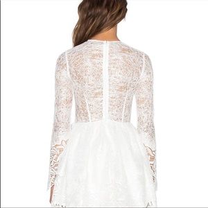 Alexis Malin Long-Sleeve Lace Mini Dress